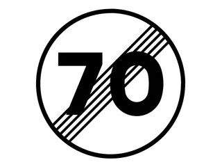 R-501. Fin de la limitación de velocidad que marcaba la cifra.