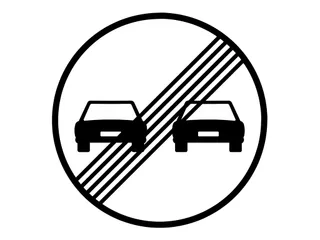 R-502. Fin de la prohibición de adelantar.